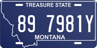 MT license plate 897981Y