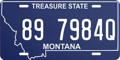 MT license plate 897984Q