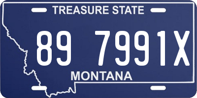 MT license plate 897991X