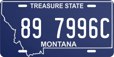 MT license plate 897996C