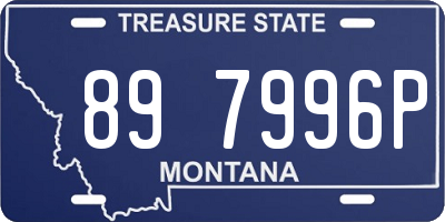 MT license plate 897996P