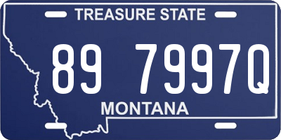 MT license plate 897997Q
