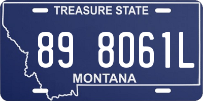 MT license plate 898061L