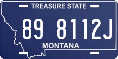 MT license plate 898112J