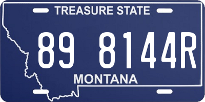 MT license plate 898144R