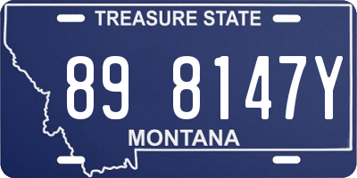 MT license plate 898147Y