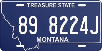 MT license plate 898224J