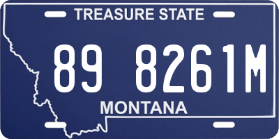 MT license plate 898261M