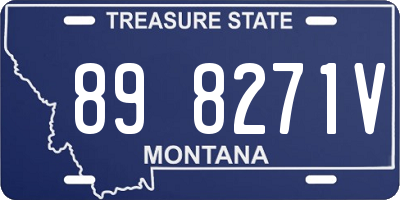 MT license plate 898271V
