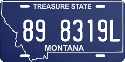 MT license plate 898319L