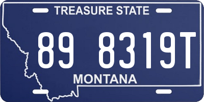 MT license plate 898319T