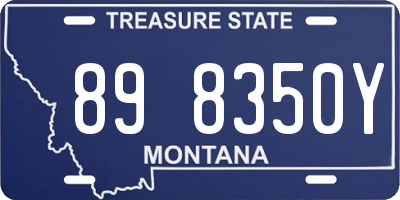 MT license plate 898350Y