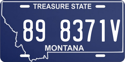 MT license plate 898371V