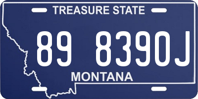 MT license plate 898390J