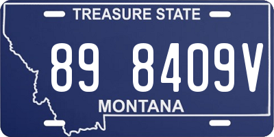 MT license plate 898409V