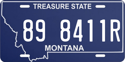 MT license plate 898411R