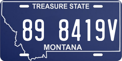 MT license plate 898419V