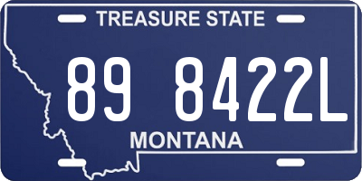 MT license plate 898422L