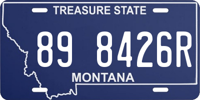 MT license plate 898426R