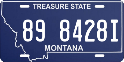 MT license plate 898428I