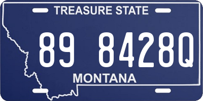 MT license plate 898428Q