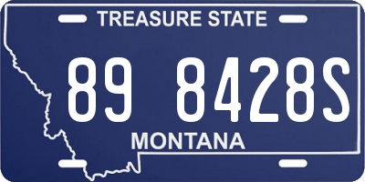MT license plate 898428S
