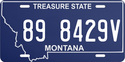 MT license plate 898429V