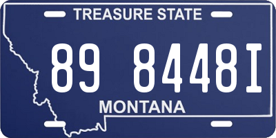 MT license plate 898448I