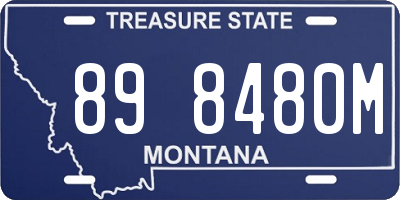 MT license plate 898480M