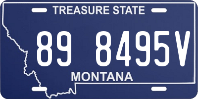 MT license plate 898495V
