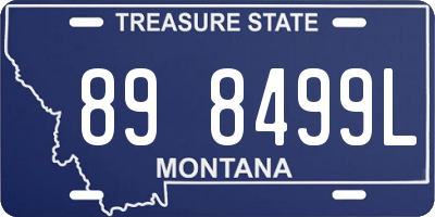MT license plate 898499L