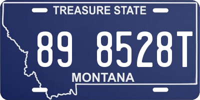 MT license plate 898528T