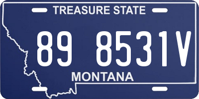 MT license plate 898531V