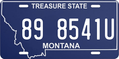 MT license plate 898541U