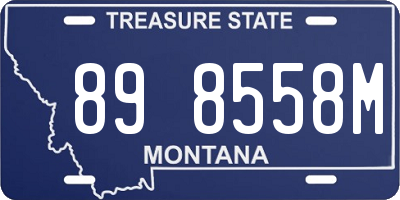MT license plate 898558M