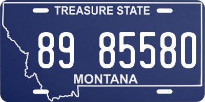 MT license plate 898558O