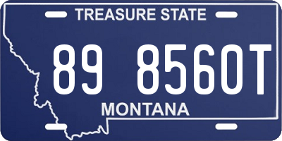 MT license plate 898560T