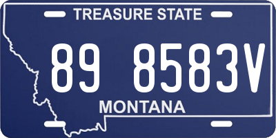 MT license plate 898583V