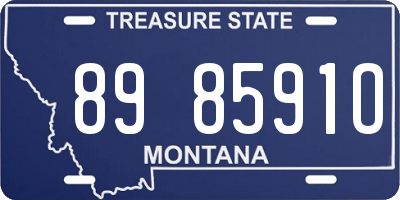 MT license plate 898591O