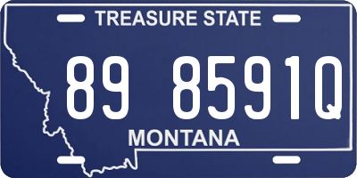 MT license plate 898591Q