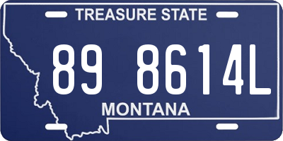 MT license plate 898614L