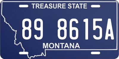 MT license plate 898615A