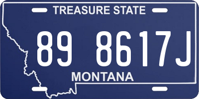 MT license plate 898617J