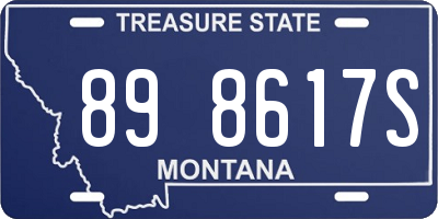 MT license plate 898617S