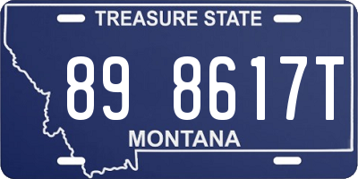 MT license plate 898617T