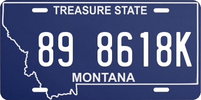 MT license plate 898618K