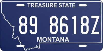 MT license plate 898618Z