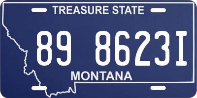 MT license plate 898623I
