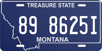 MT license plate 898625I