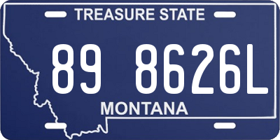 MT license plate 898626L